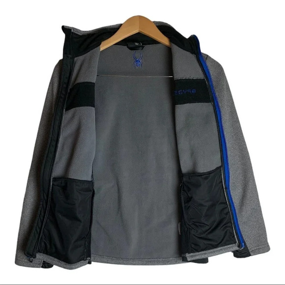 10. Spyder Boys Sweater Jacket Front Zip  Size XL (14-16) - Picture 3 of 8